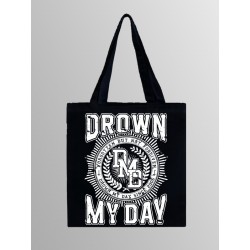 DROWN MY DAY TOTE BAG (BLACK)